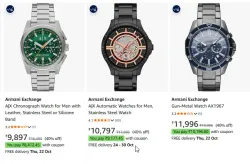 Armani Exchange Wrist Watches at up to 43% Discount
