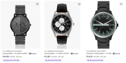 A X Armani Exchange Mens Analog Watches @ Minimum 50% Discount