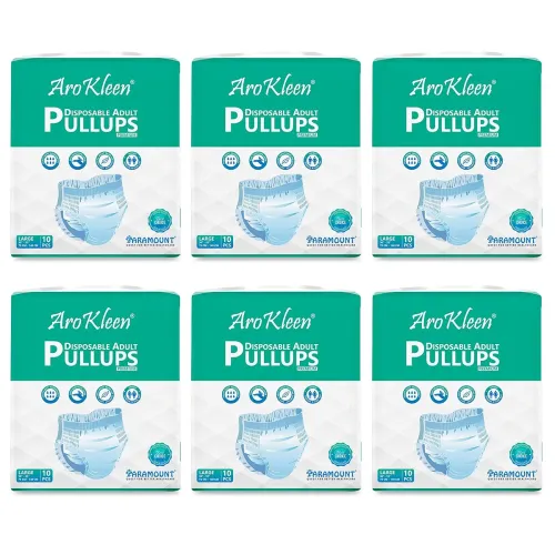 Image of Arokleen Premium Adult Diaper Pants, Large, 60 Units, Pack of 6