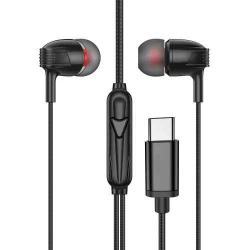 Image of AROMA HF1002 Type C Wired Earphone with HD Quality in-Line Mic