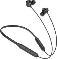 Aroma NB120 Amaze Upto 50 Hrs* Playtime, Dual Pairing Fast Charing Z2 Neckband Bluetooth Headset (Acoustic Black, In the Ear)