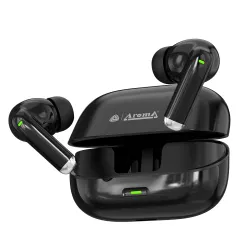 AROMA TWS17 Edge - V5.4 Upto 60Hr Playtime*, ENC, Dual Paring, Fast Charging, Heavy Bass Bluetooth