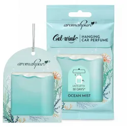 Aromahpure Gel Wink Hanging Car Perfume | Long-Lasting Gel Based Car Air Freshener | Car Accessories | Last Up to 30 Days (Ocean Mist)