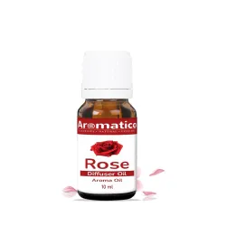 AROMATICO Rose Diffuser Oil for Long-Lasting - Premium Home Fragrance Oil for Aromatherapy, Meditation & Concentration -