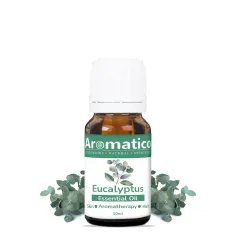AROMATICO Eucalyptus Essential Oil, Therapeutic Grade, Perfect For Steam Inhalation, Massage, Mosquitoes Repellent, Arom