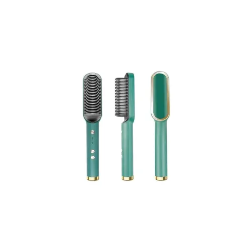 Image of arpk 3-in-1 Ceramic Hair Straightening Brush for Women | Ionic Anti-Frizz Electric Straightener Comb | 5 Heat Settings |