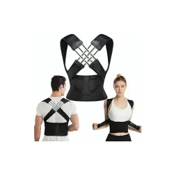 ARPK Neoprene Posture Corrector Belt (Black Grey Dark)