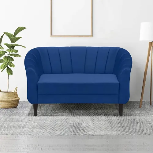 Image of ARRA Henry Fabric Quilted 2-Seater Sofa
