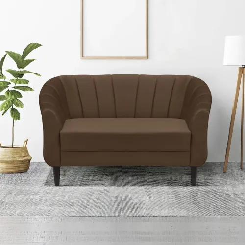 Image of ARRA Henry Fabric Quilted 2-Seater Sofa