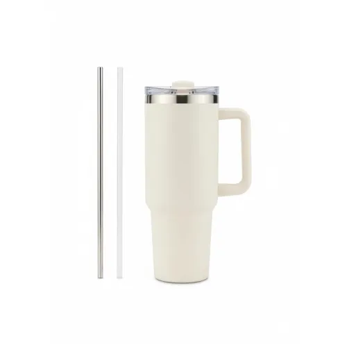 Image of Arrivederci 1200ml Stainless Steel Tumbler Leakproof Lid & Straw Travel Mug