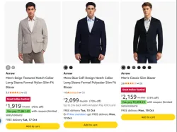 Arrow blazer at up to 76% Discount