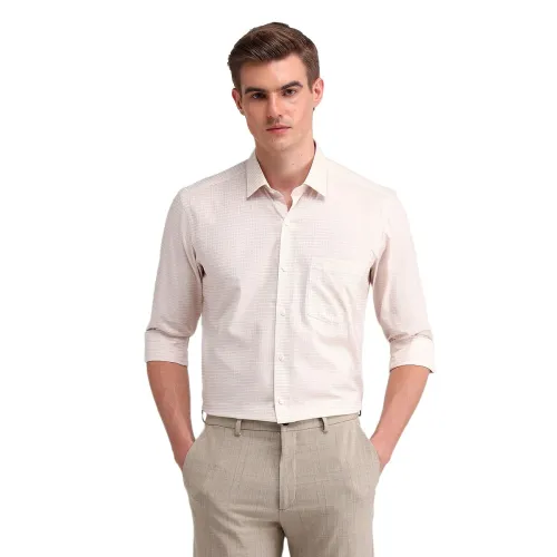 Image of Arrow Men's Checkered Slim Fit Shirt