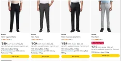 Arrow Mens Pants at minimum 70% Discount
