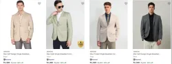 Arrow Mens Readymade Blazers at Minimum 60% Discount
