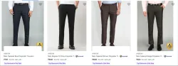 Arrow Mens Trousers at minimum 60% Discount