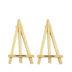 Art Ranger 2 pcs Mini Wooden Display Easel Tripod Stand for Sketch