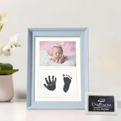 Art Street Newborn Baby Clay Handprint and Footprint Photo frame