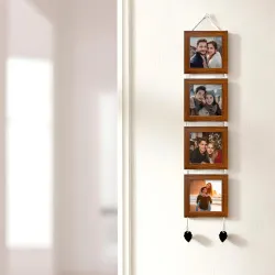 Art Street Photo Frame For Wall Decor Hanging Picture Frame (Brown, Set Of 4)