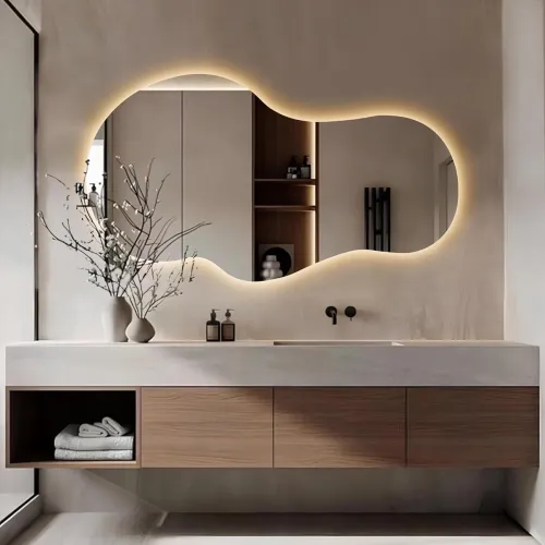 Image of Artessa Nuvia LED Backlit Vanity Mirror