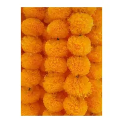 Artificial Marigold Flower Garland, Pack of 10