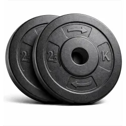 Artino P.V.C Weight Plates, Filled with Concrete, Standard Weights Plates, Set for Weight Lifting, Home Gym Fitness Work