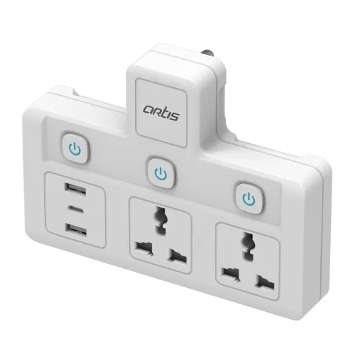 Image of Artis AR-2MS-3USBC 2 Universal Sockets with 2 USB Ports & 1 USB Type C Port