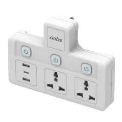 Artis AR-2MS-3USBC 2 Universal Sockets with 2 USB Ports & 1 USB Type C Port