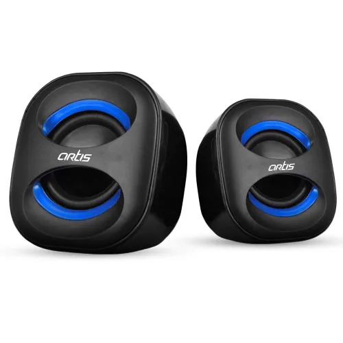 Image of Artis Mini 2.0 USB Multimedia Speakers (Blue)