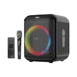 Artis SoundPro 110 Bluetooth Party Speaker with USB /TF Card /AUX Input /FM Radio /Wireless Mic & Wireless Remote (Black