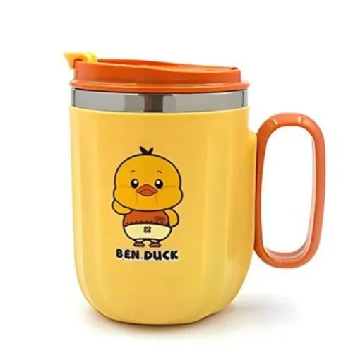 Image of ARTLABEL 304 Stainless Steel Tea,Coffee, Milk Mug with Handle and Lid for Kids & Adults-Birthday Return Gifts for Kids–4