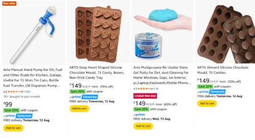 Image of ARTO Home & Kitchen Accessories Starting @ ₹99 
