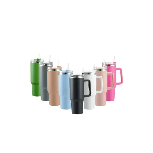 Image of Arto Stainless Steel Insulated Tumbler with Handle and Straw 1200 ml