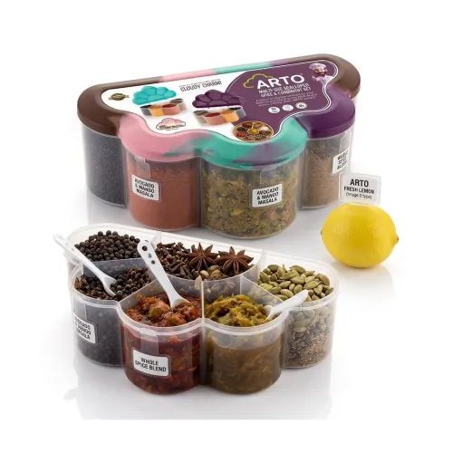 Image of Arto 5 Compartment Pickle Container with Spoon