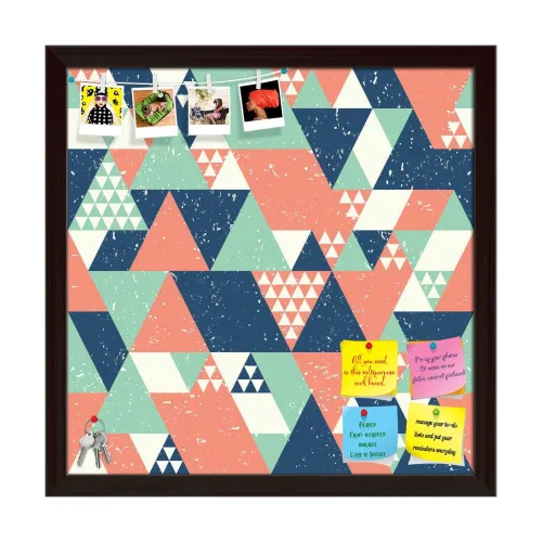 Image of ArtzFolio Colorful Triangles D1 Bulletin Board Notice Pin Board