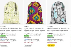 ArtzFolio Cute Butterflies Sack Bag Starting @ ₹99