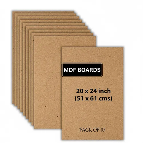 Image of ArtzFolio MDF Board 2.1mm Thick Cutout Sheets for DIY Art Craft Project