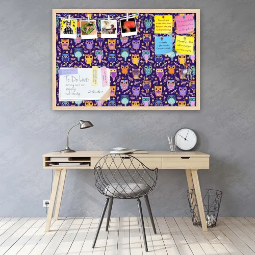 Image of ArtzFolio Owls | Bulletin Board Notice Pin Board