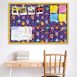 ArtzFolio Owls | Bulletin Board Notice Pin Board