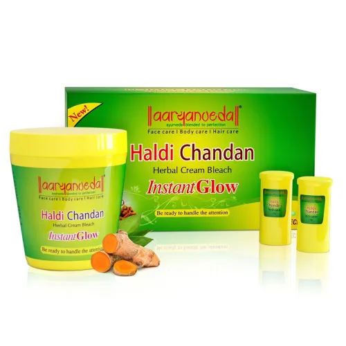Image of Aryanveda Haldi Chandan Herbal Bleach Cream (250g)