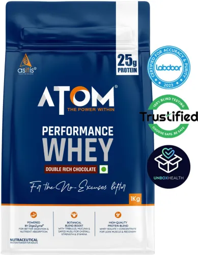 Image of AS-IT-IS Nutrition ATOM Performance Whey 1Kg Double Rich Chocolate Whey Protein 