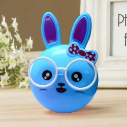 Ascension Children Night Light Lamp Sensor Lamps Kawaii Bunny Rabbit for Bedside Baby Nursery Lamp,Warm and Romantic Atmosphere (Blue) , Pack of 1