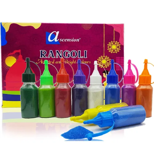 Image of Ascension Diwali Rangoli Color Powder (10 Tubes)