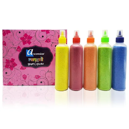 Image of Ascension Rangoli Color Powder Bottles Set