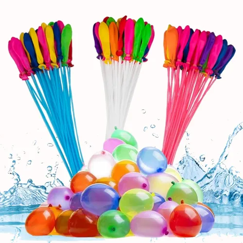 Image of Ascension Set of 3 Bunch 111 Holi Magic Water Balloons/Multcolor Filling in 60 Seconds Easy Quick