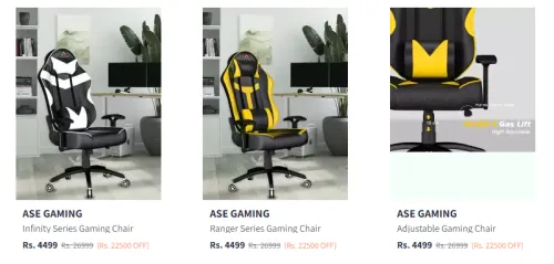 Image of Ase Gaming Chair Starting At ₹4049 With Coupon