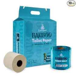 Ash Natural Bamboo Toilet Paper Rolls