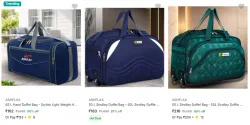 Ashflax Duffel Bags Starting @ ₹162