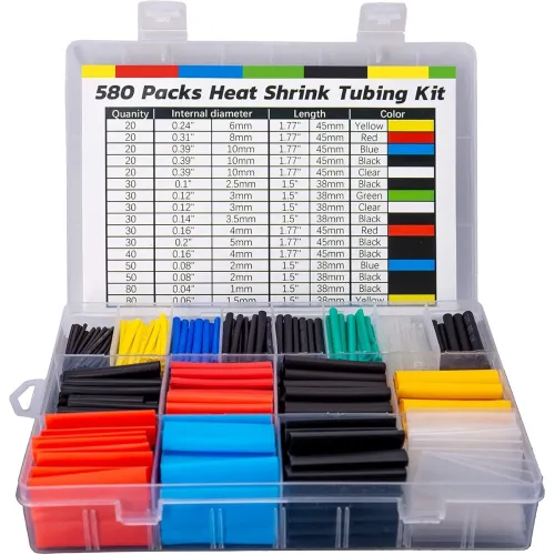 Image of ASHINER 580-Piece Heat Shrink Tubing Kit