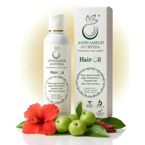 Image of Ashwamegh Ayurvedic Hair Oil for Hair Fall Control & Hair Growth 100ml