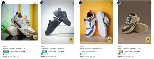 Image of asian Men’s Casual Shoes at minimum 60% Discount